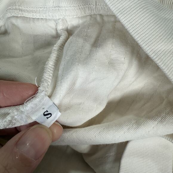 Apiece Apart Ivory Olimpio Sweatshirt Balloon Sleeve Top Women's Size Small - Picture 6 of 8